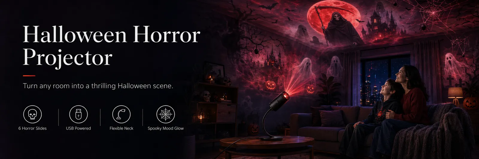 Halloween Horror Projector: turn any room into a thrilling Halloween scene